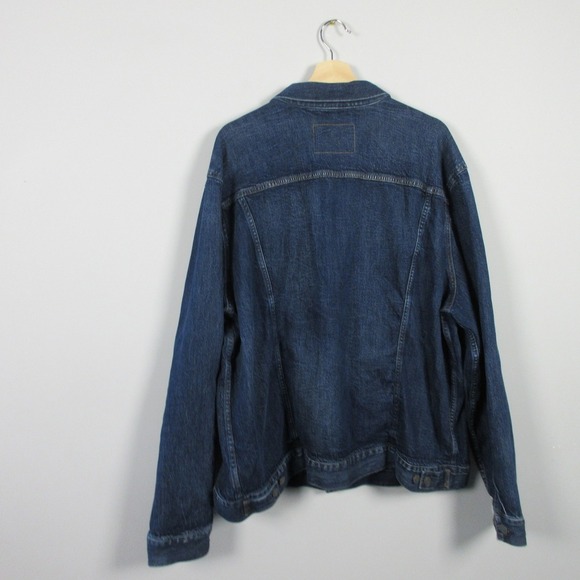 American Eagle Jean Jacket Flex Women 3XL XXXL Blue Denim Western Casual 1004 - Picture 3 of 13